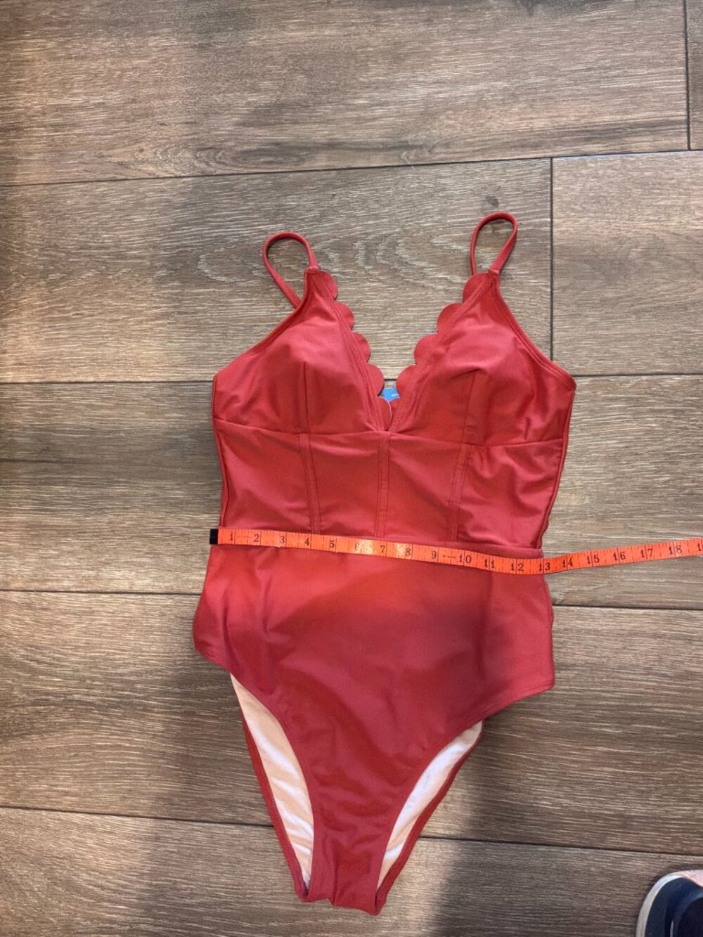 NWT Cupshe Sunset Glow Tummy Control 1 Piece swimsuit size Medium - Picture 5 of 11